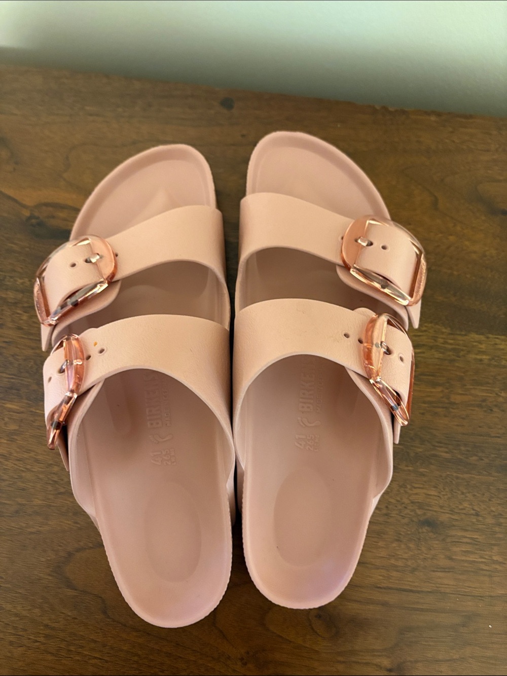 Birkenstock Pink Double-Buckle EVA Slide Sandals